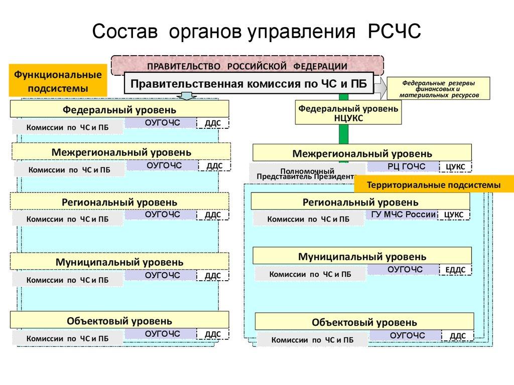 Система РСЧС: органы, силы и задачи РСЧС